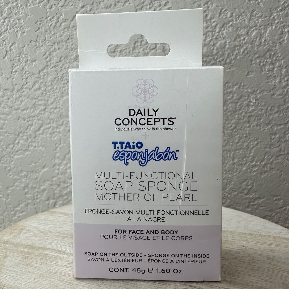 $5 🌙 DAILY Concepts‎ Mother Of Pearl Soap Sponge 🆕 Multi Use